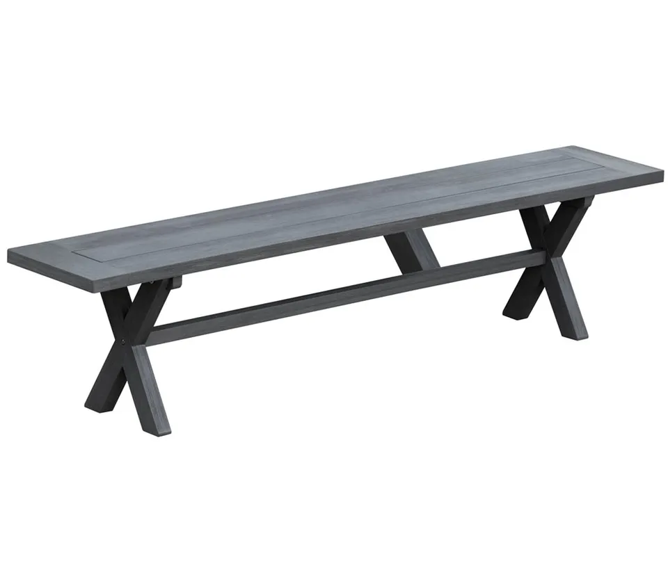 Dehner Gotland Sitzbank 200x45x35 Akazie grau