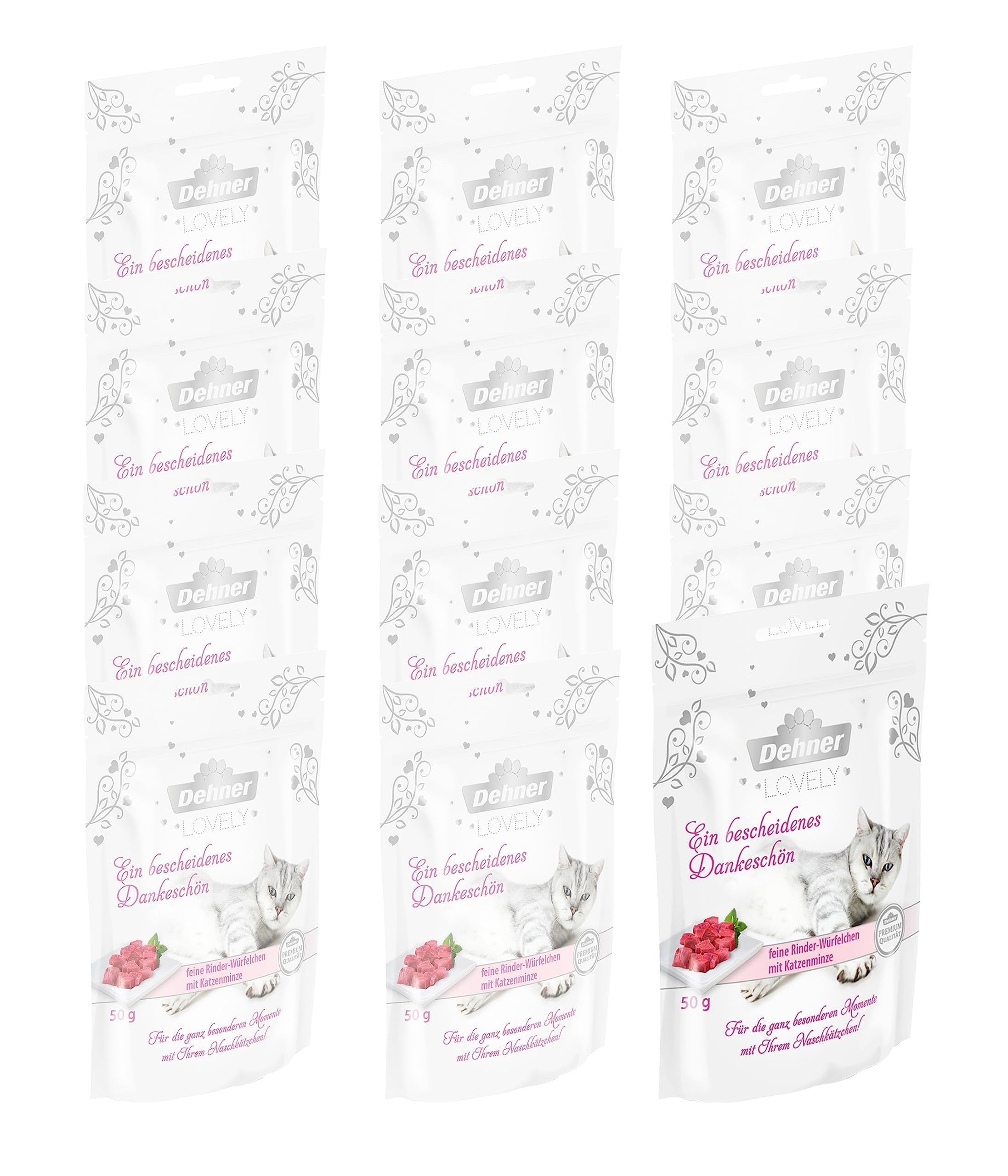 Dehner Premium Lovely Ente Katzensnack 12x50g getreidefrei