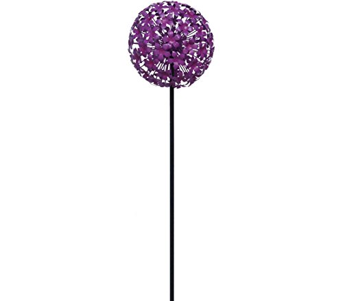 Dehner Allium Gartenstab Metall 6er Set violett 140 cm