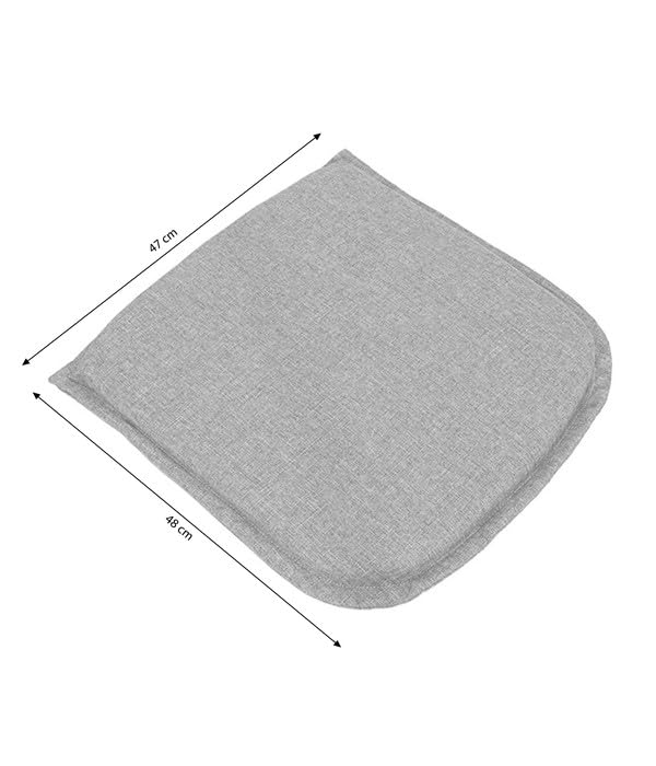 Dehner Premium Sam Sitzkissen anthrazit waschbar 48x47