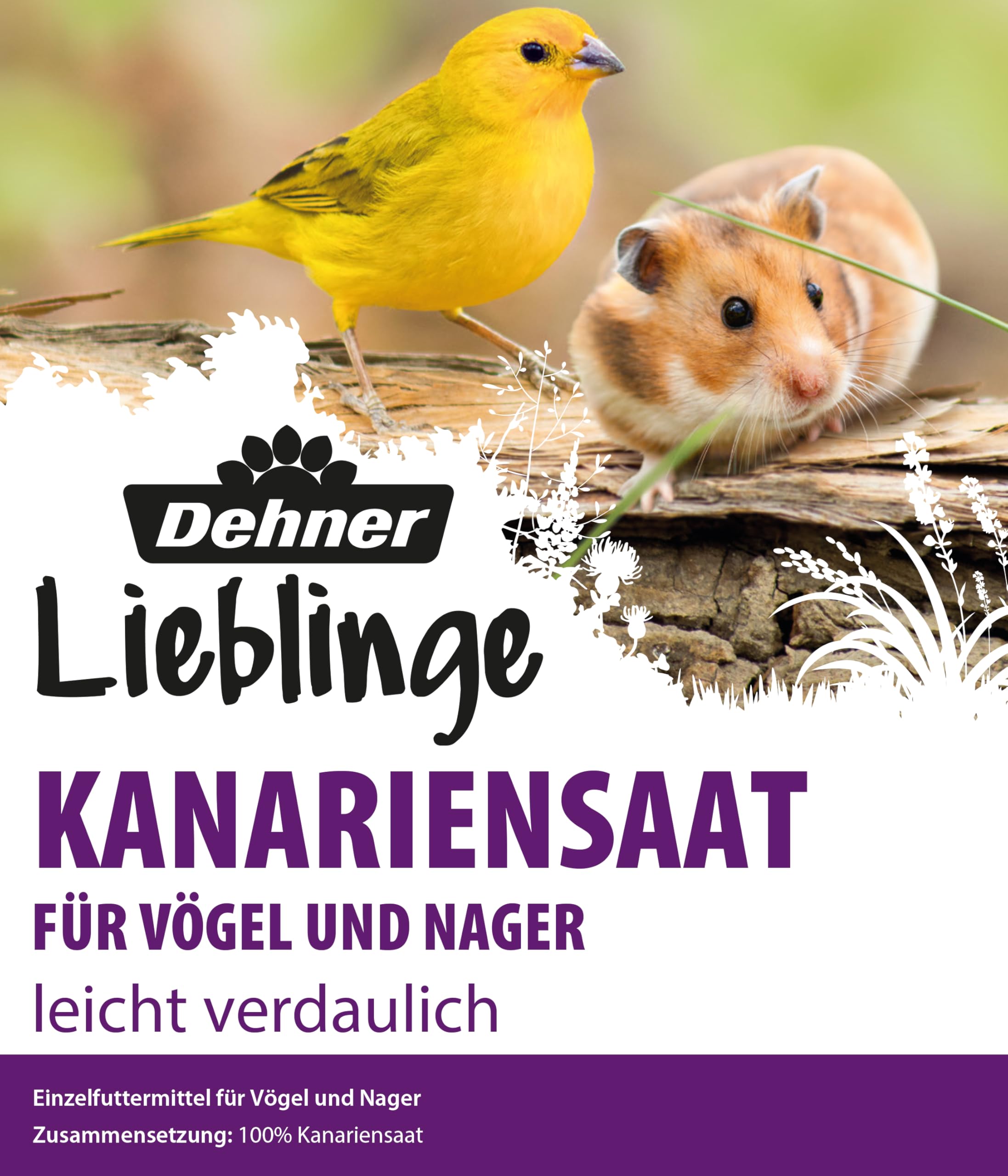 Dehner Lieblinge Kanariensaat Vogelfutter 10x1 kg