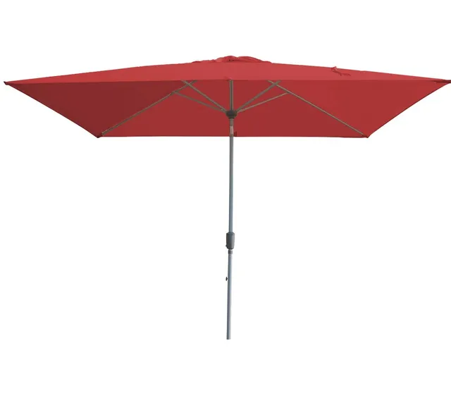 Dehner Samos Sonnenschirm 2x3m rot UV-Schutz 80+