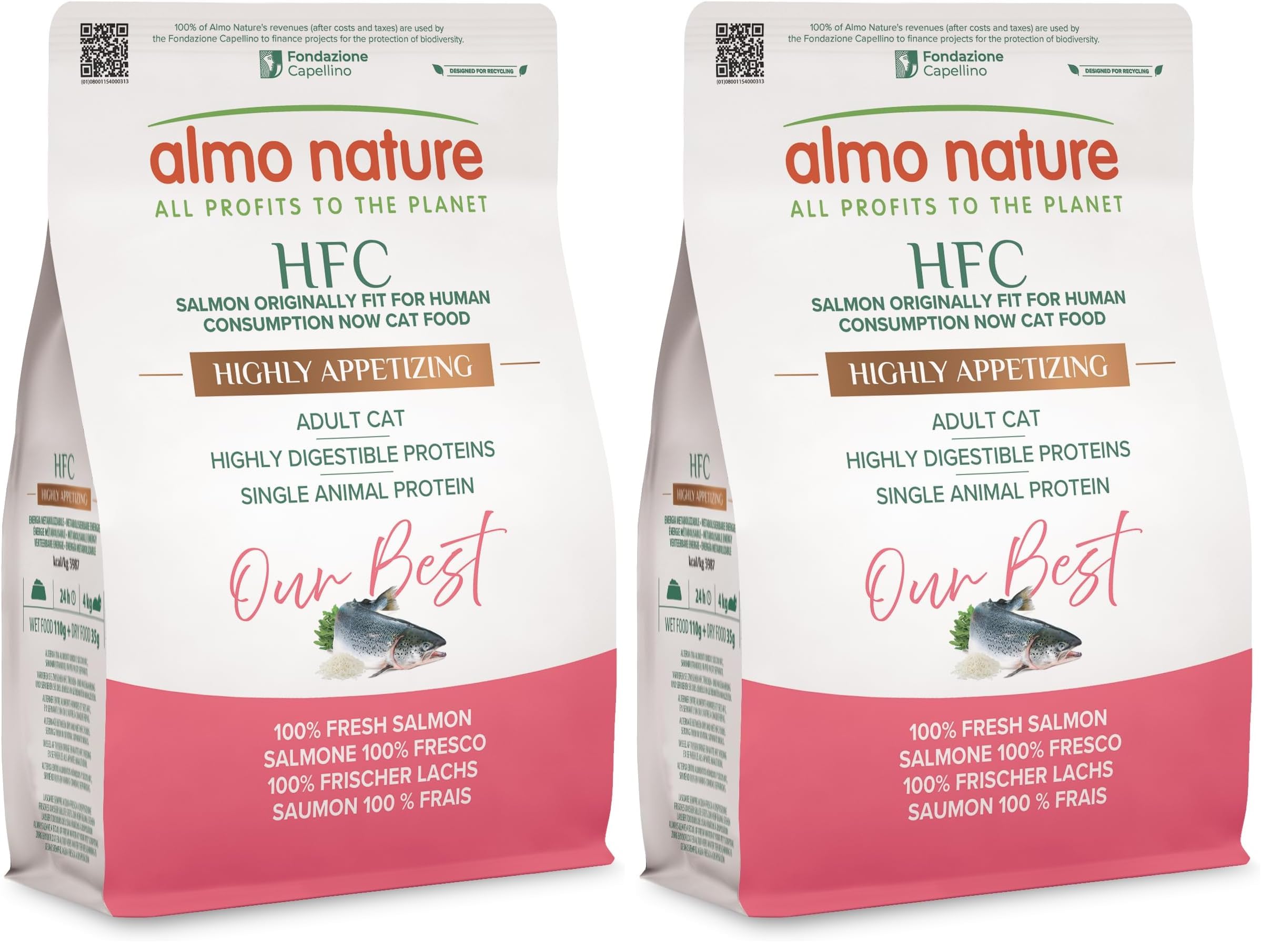 Almo Nature HFC Our Best Trockenfutter Katze Lachs 300g