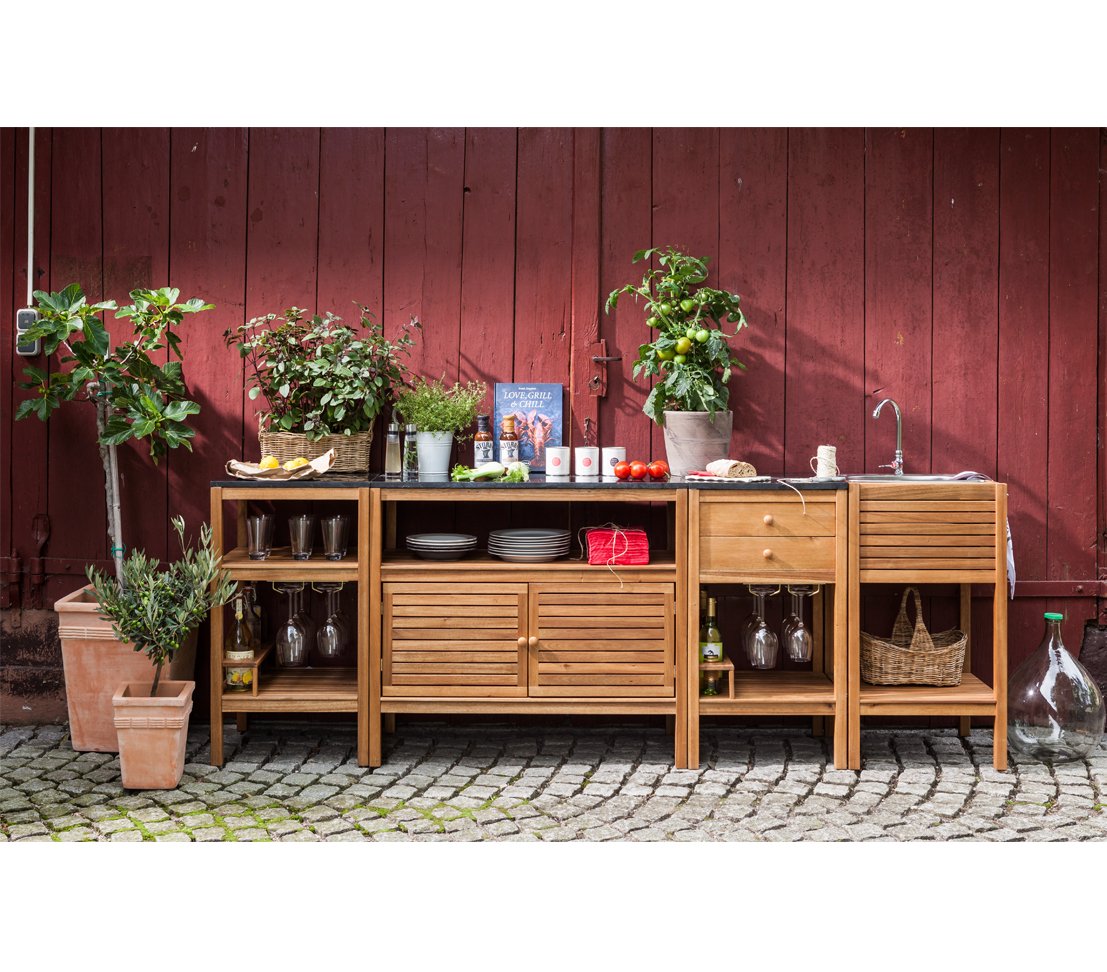 Dehner Premium Southhampton Spültisch natur Akazie