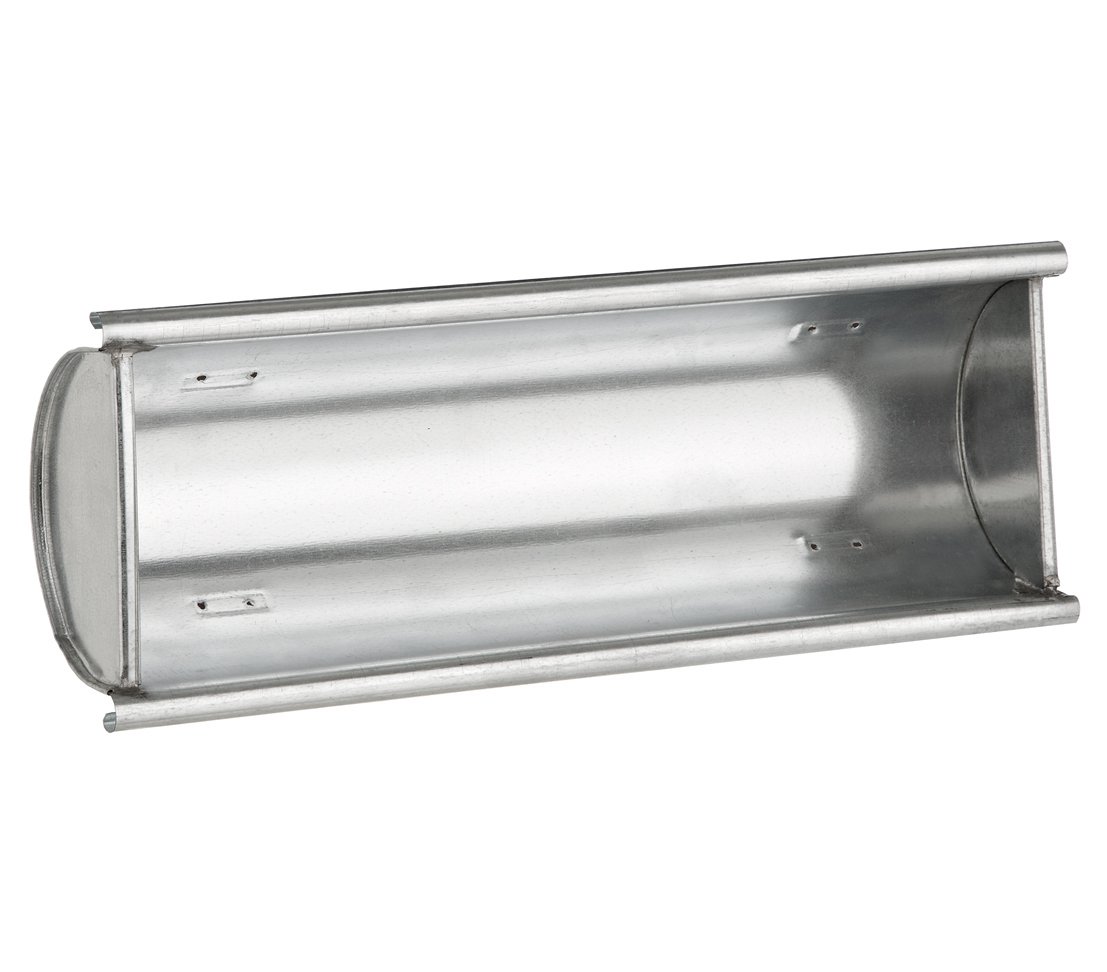 Dehner Dachrinne Pflanzgefäß verzinkt silber 30x17x10cm