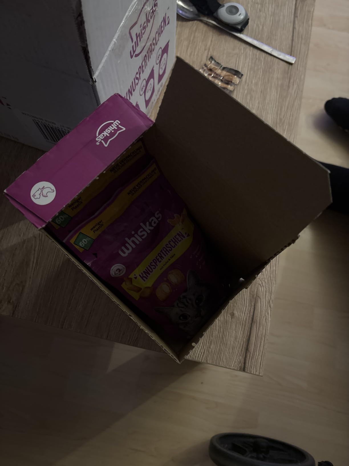 Whiskas Knuspertaschen Katzensnack 18er Mixkarton knusprig