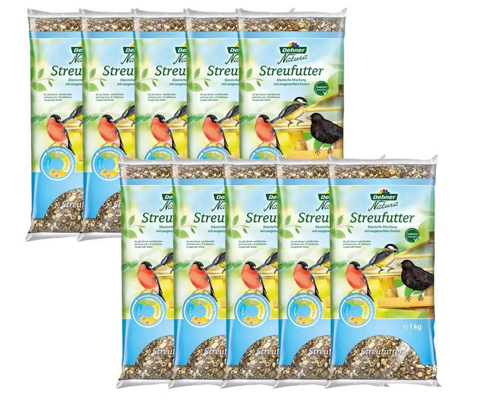 Dehner Natura Wildvogelfutter Streufutter 10x1 kg
