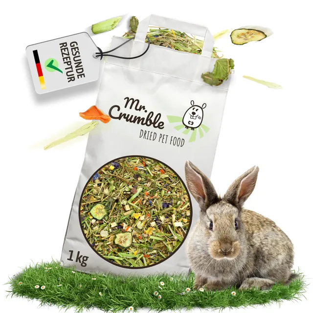 Mr. Crumble Knuspersalat Strukturfutter 1kg Kaninchen
