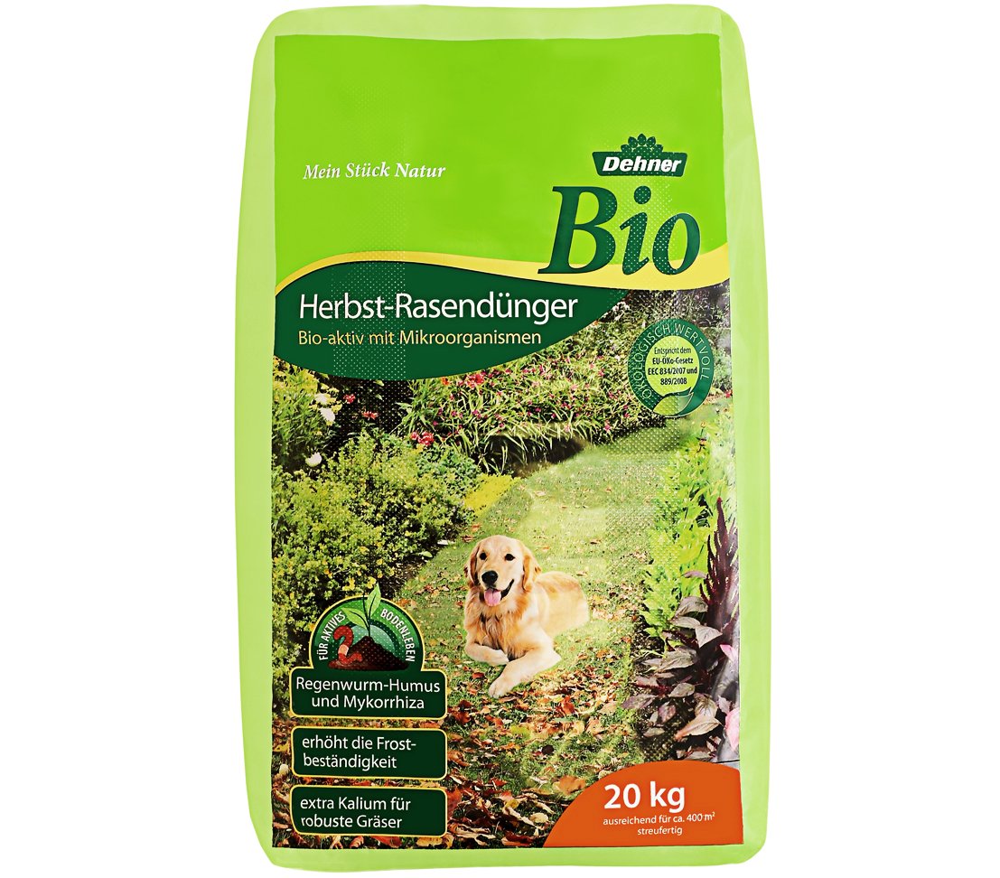 Dehner Bio Herbstrasendünger Rasendünger 10 kg