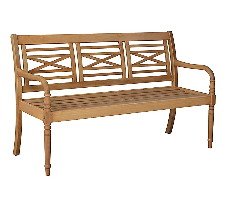 Dehner Samoa Gartenbank 3-Sitzer 150 cm Akazienholz natur