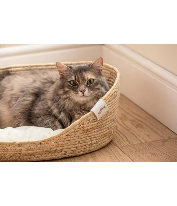 Dehner Lovely Tiefer Schlaf Katzenbett L beige 58x48cm
