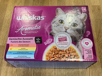Whiskas Aromatic Gemischte Auswahl Nassfutter 48x85g Sauce