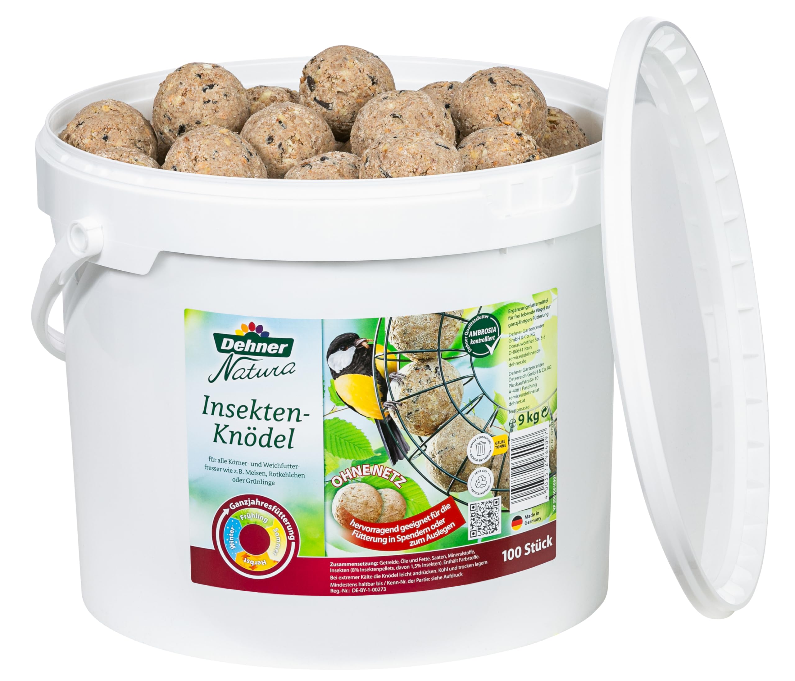Dehner Natura Wildvogelfutter Set Knödel+Streufutter