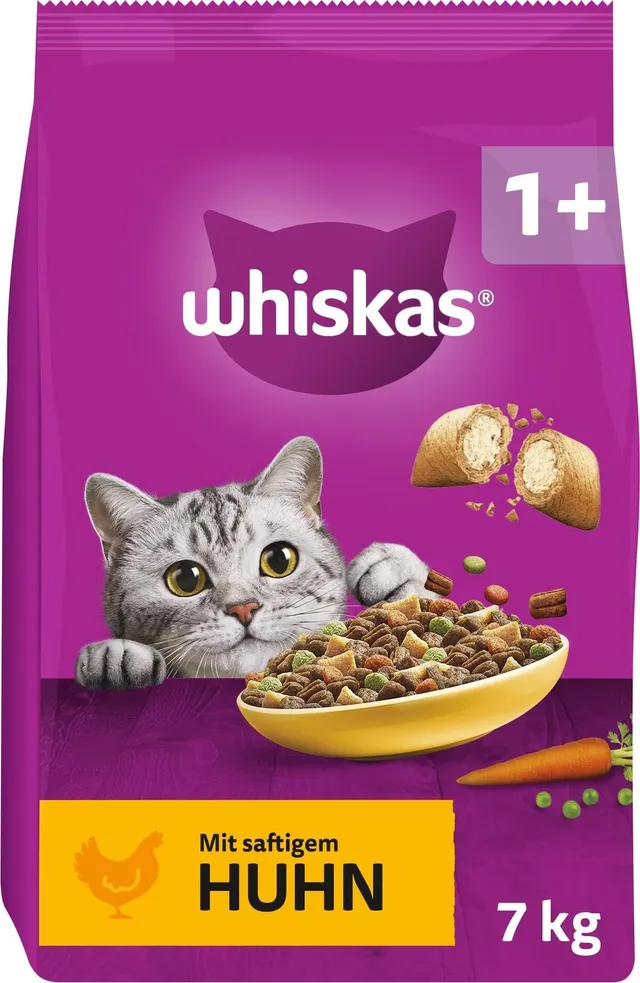 Whiskas Classic 1+ Trockenfutter Huhn 7 kg knusprig