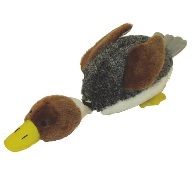 Dehner Daffy Ente Hundespielzeug Plüsch 40x17cm mit Sound