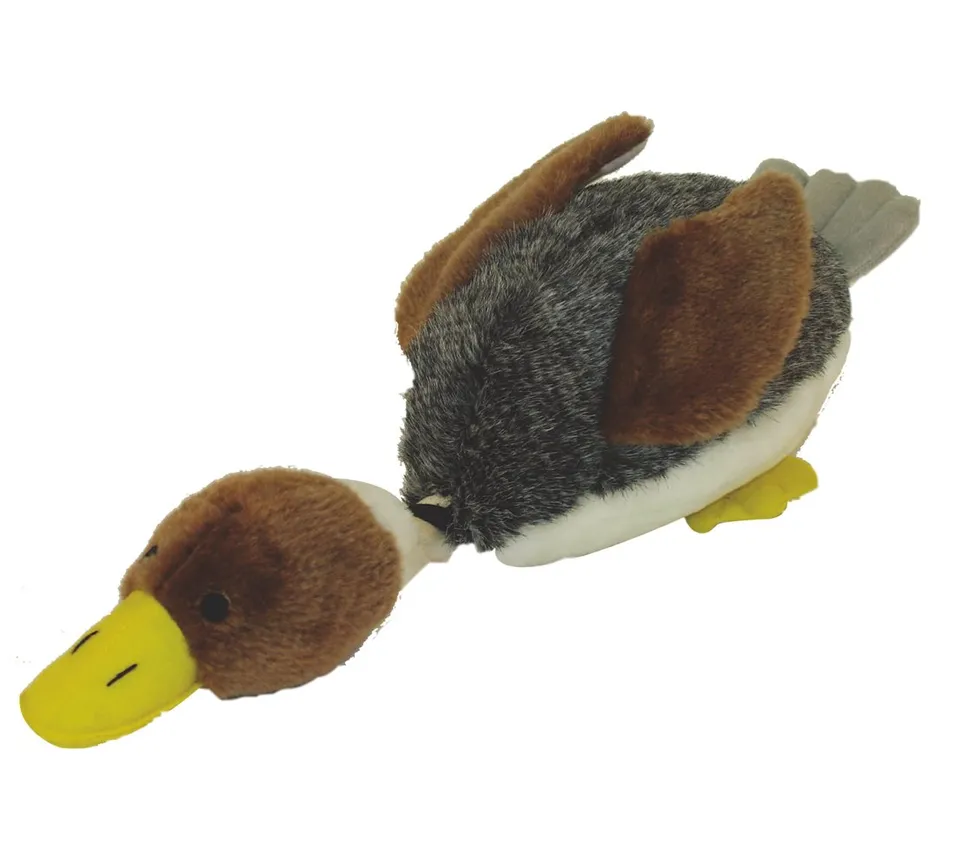 Dehner Daffy Ente Hundespielzeug Plüsch 40x17cm mit Sound