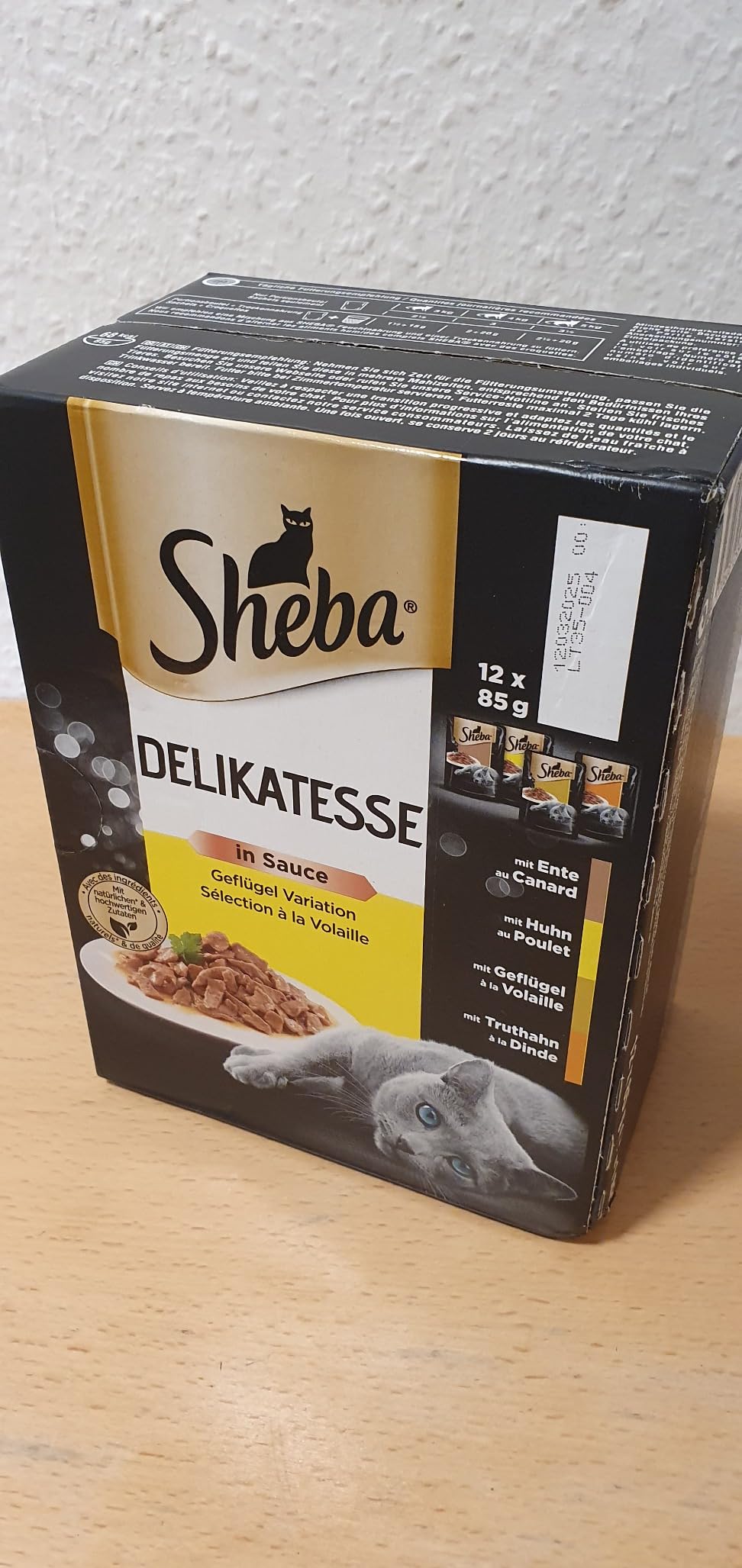 Sheba Delikatesse in Sauce Nassfutter Geflügel 48x85g Sauce