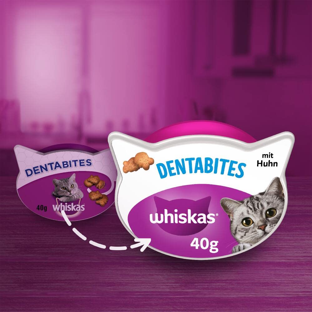 Whiskas Dentabites Zahnsnack Huhn 8x40g zahnsteinhemmend
