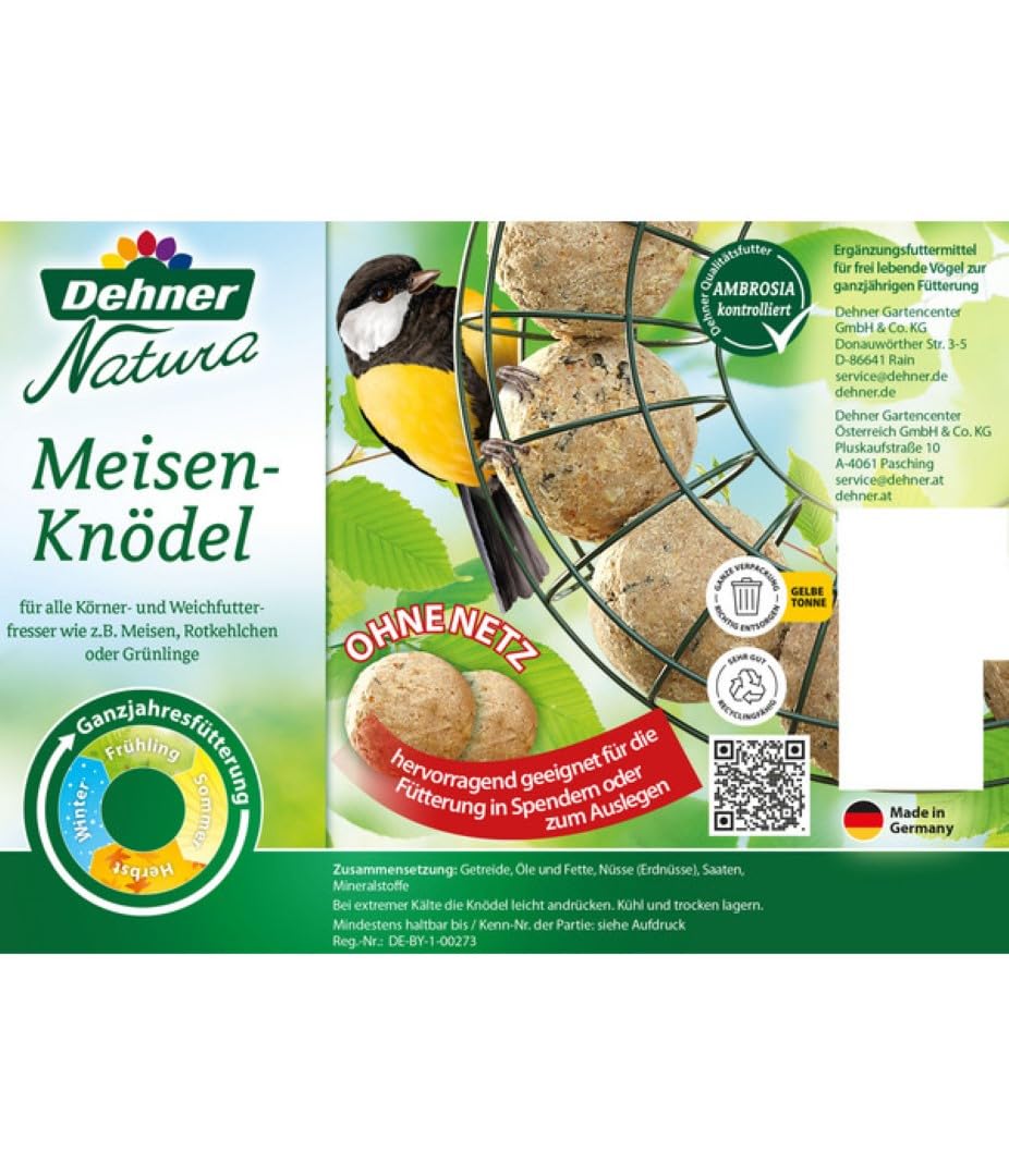 Dehner Natura Meisenknödel o. Netz Nuss 100x90g
