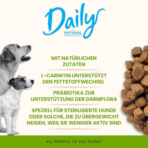 Almo Nature Daily Sterilised Schwein Reis Trockenfutter 12 kg für kastrierte Hunde