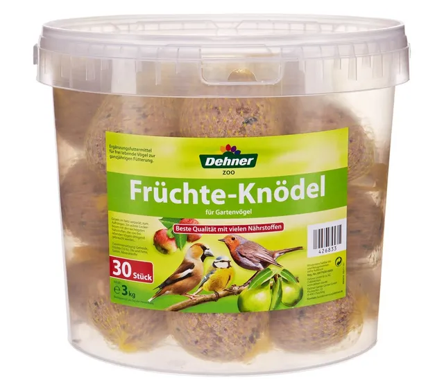 Dehner Premium Meisenknödel Vogelfutter Früchte 30 Stück