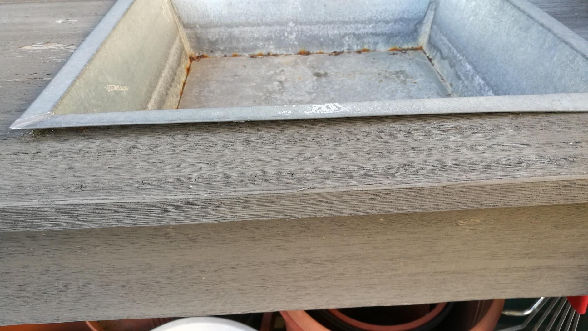 Dehner Montreal Holzpflanztisch grau 110 cm Akazie