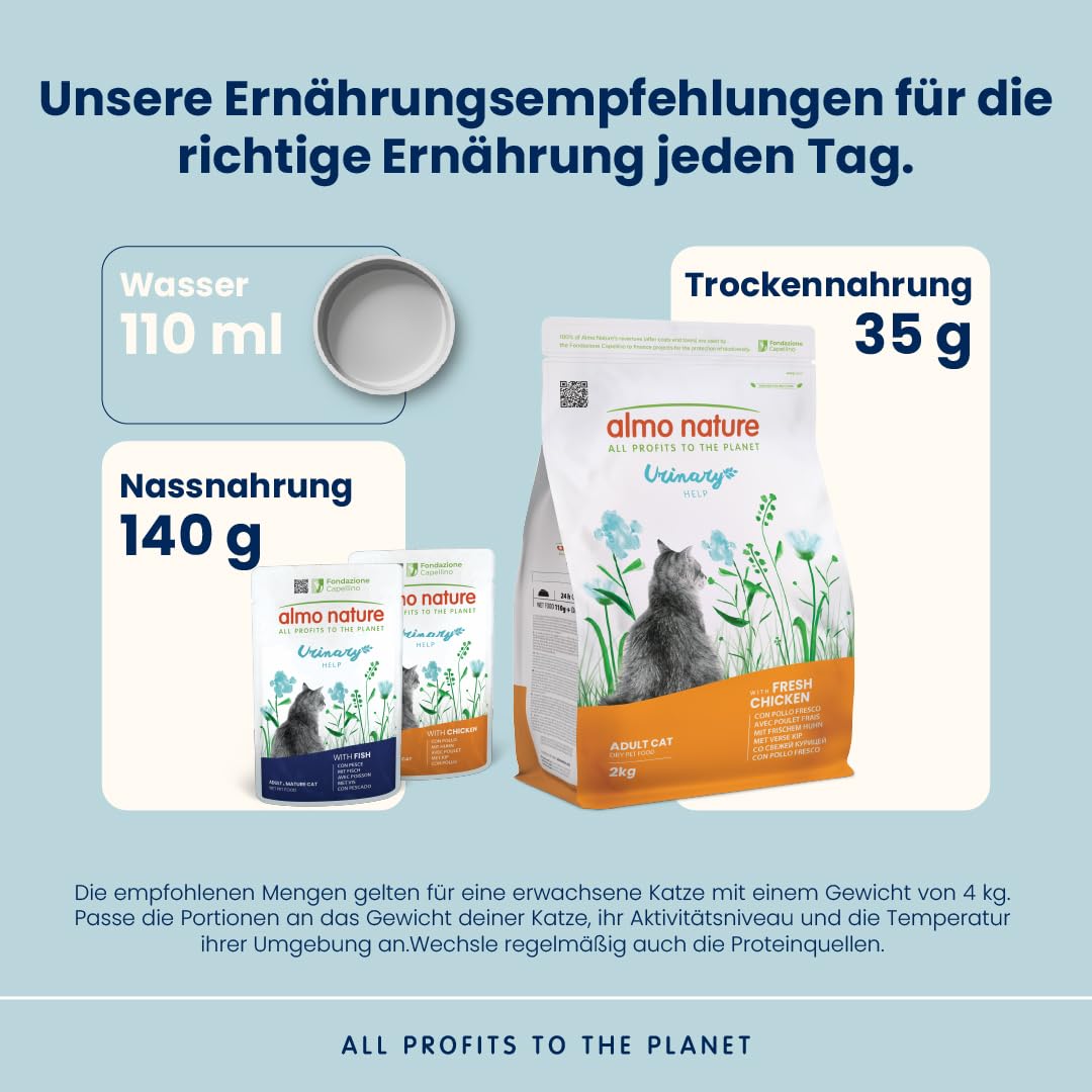 Almo Nature Urinary Help Huhn Trockenfutter 2kg Harnwege