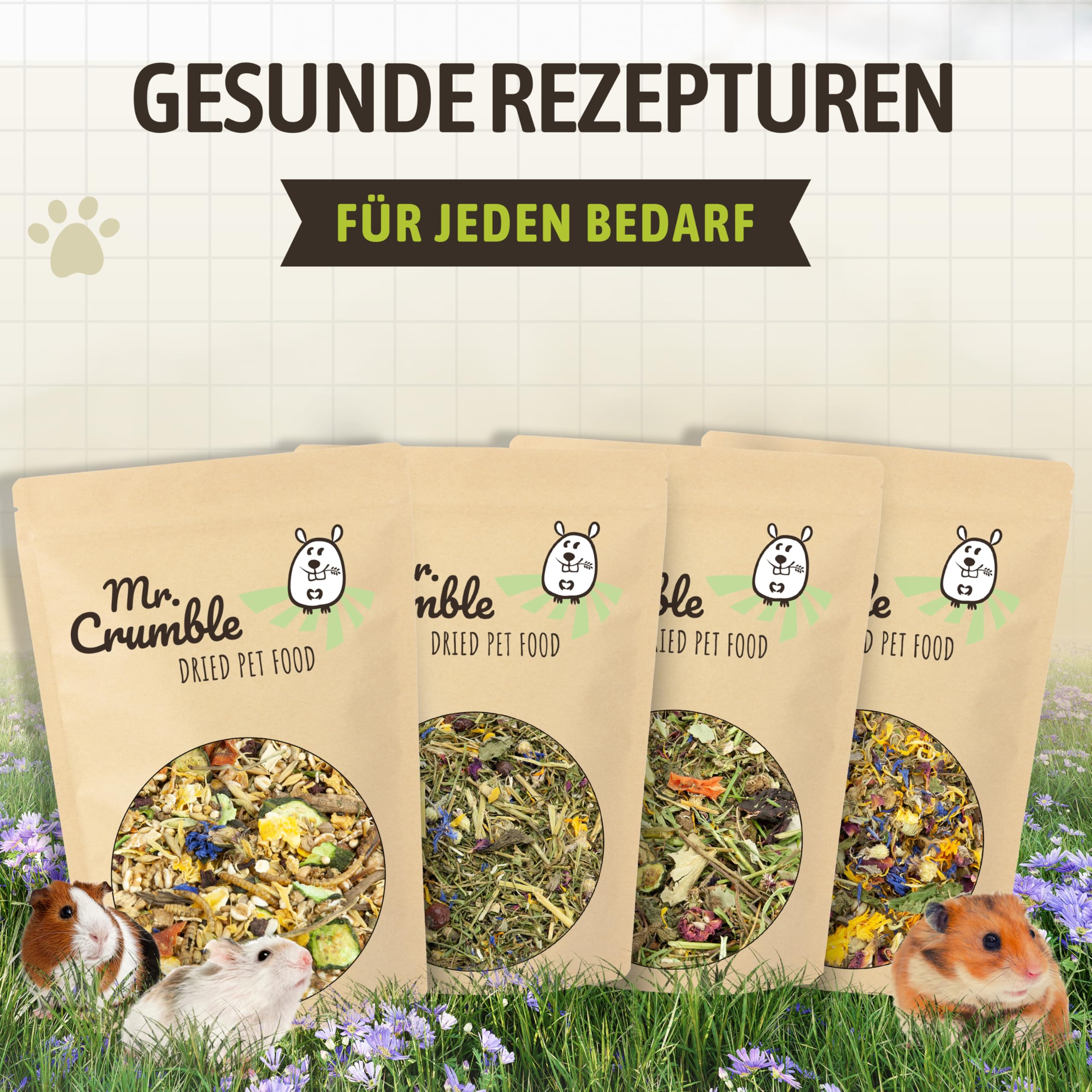 Mr. Crumble Großer Körnerschatz Hamsterfutter 1 kg natürlich