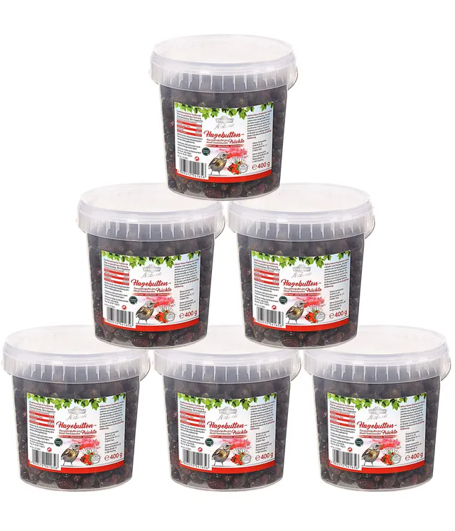 Dehner Natura Wildvogelfutter Hagebutte 6x400g 2,4kg