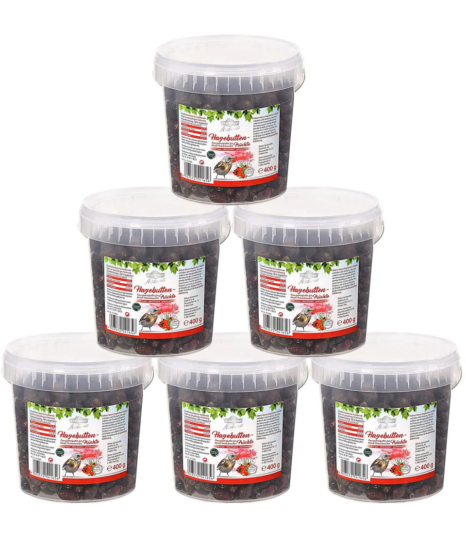 Dehner Natura Wildvogelfutter Hagebutte 6x400g 2,4kg