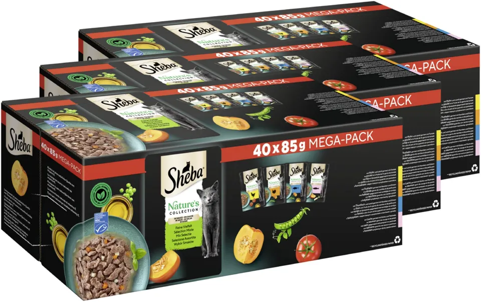 Sheba Nature's Collection Nassfutter Feine Vielfalt Sauce 120x85g MSC-Fisch