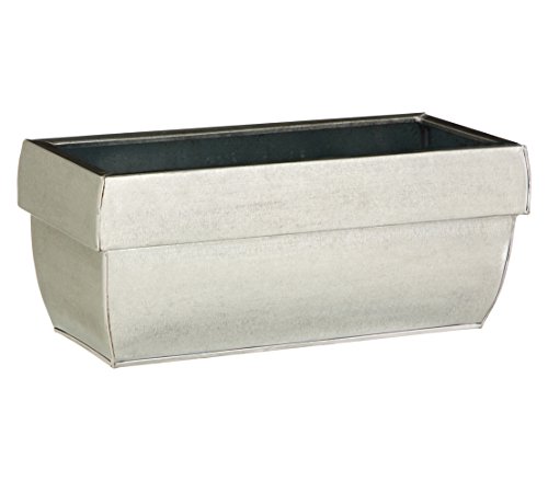 Dehner Zink-Blumenkasten Pflanzgefäß 60cm weiß