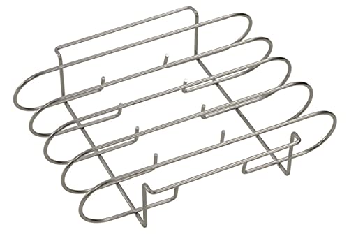 Dehner Rippchenhalter Edelstahl silber 29x25 cm für 4