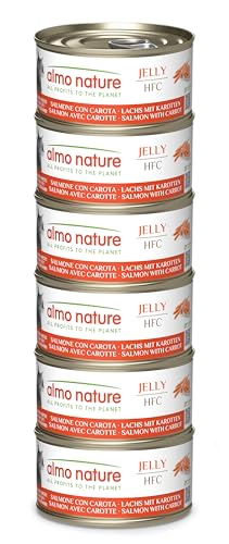Almo Nature HFC Jelly Nassfutter Lachs Karotten 6x70g glutenfrei
