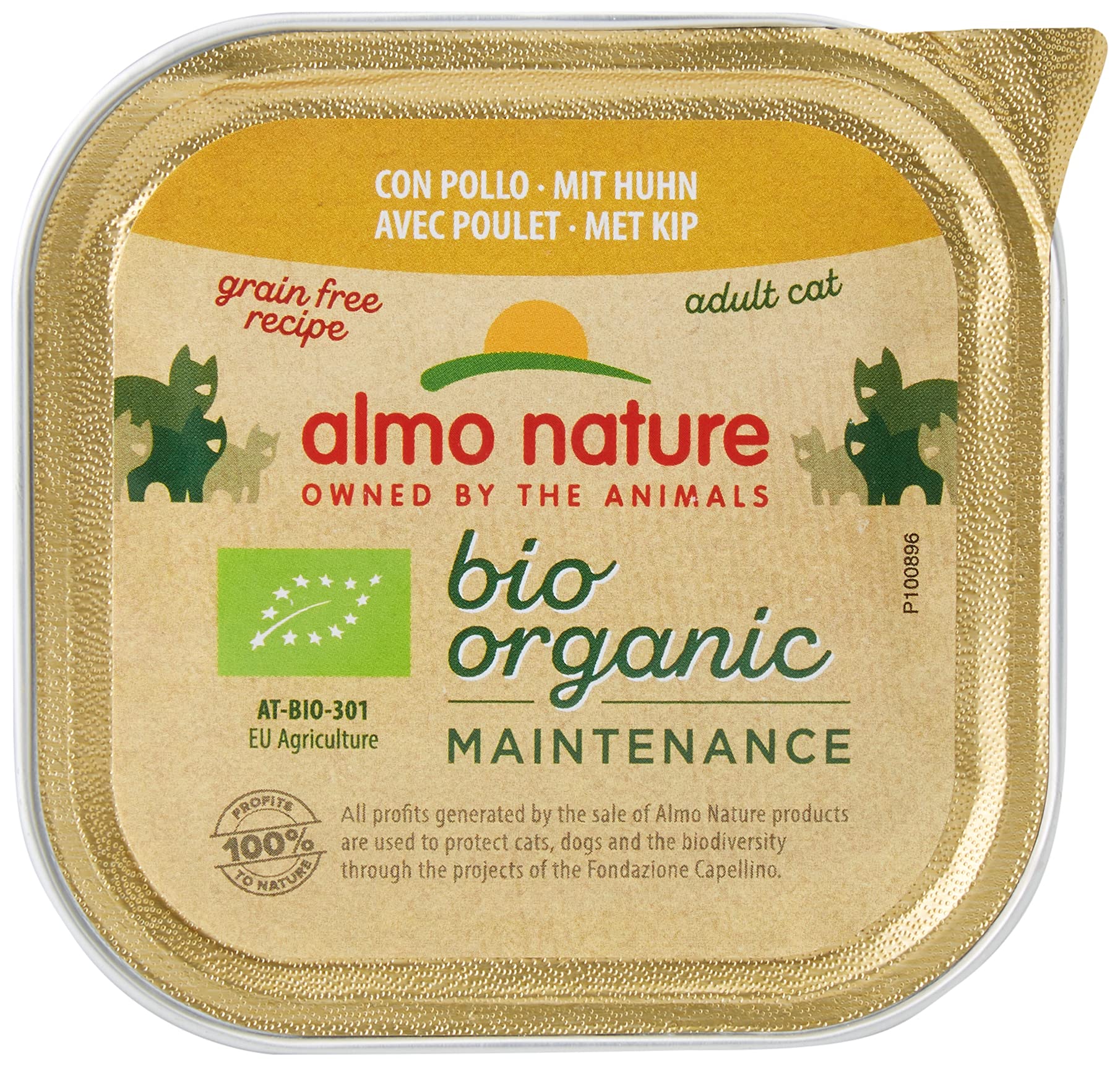 Almo Nature Bio Organic Maintenance Nassfutter Huhn 19x85g bio