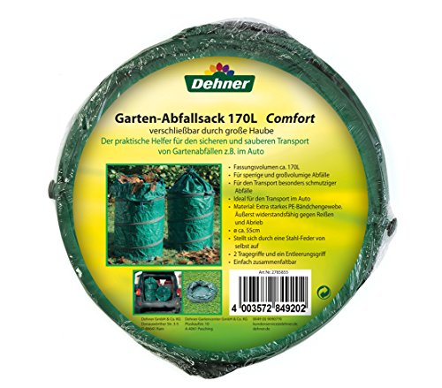 Dehner Pop-Up Comfort Gartenabfallsack 160 l Ø 55 cm PE-Gewebe
