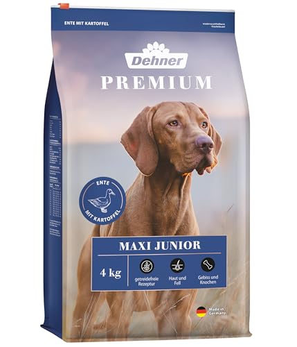 Dehner Premium Maxi Junior Trockenfutter Ente Lamm 4kg