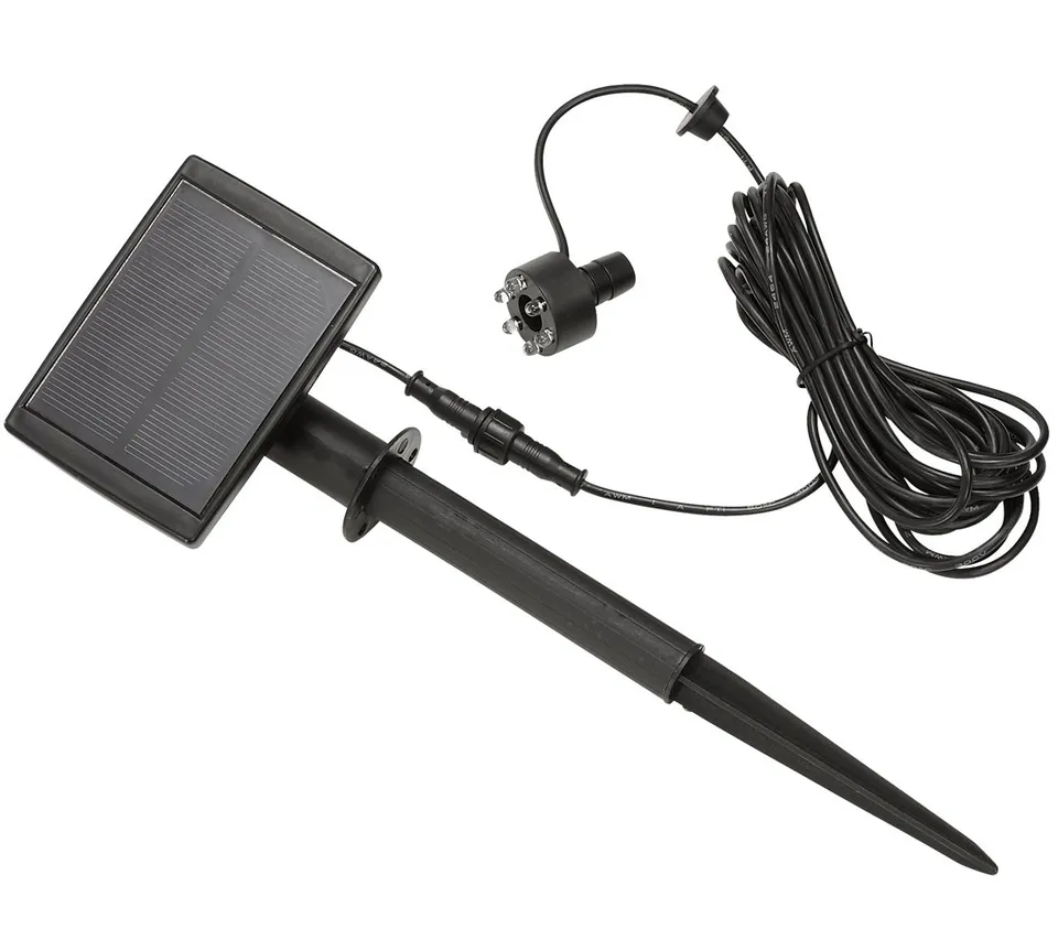 Dehner Premium Lovely Solar LED-Leuchte schwarz weißes Licht
