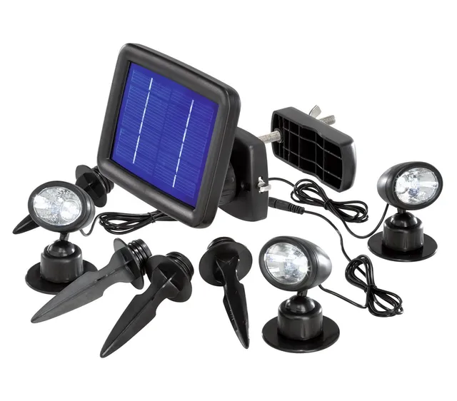 Dehner Living Solarspot Trio LED Strahler solar