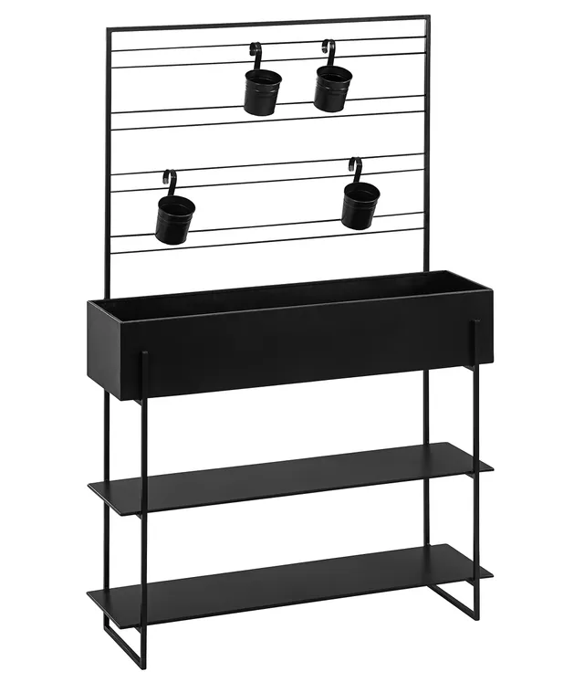 Dehner Provence Hochbeet Metall 160x100x30 cm schwarz
