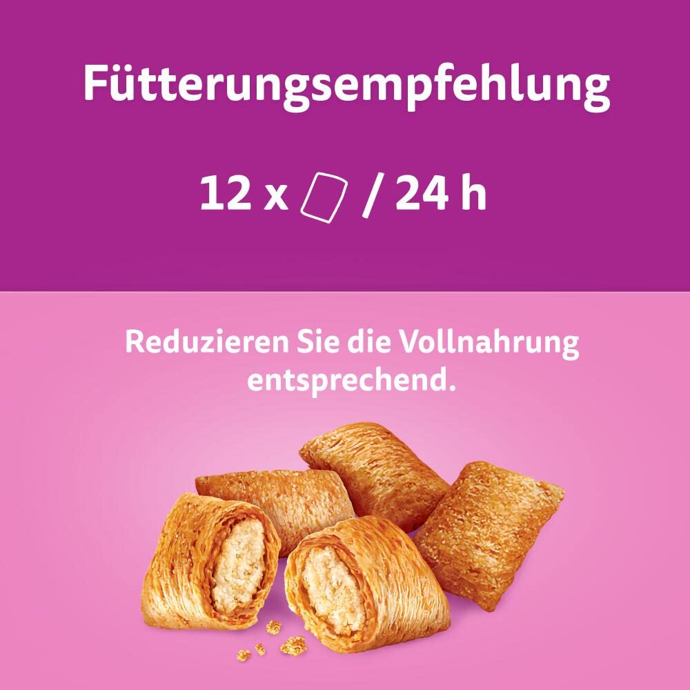 Whiskas Knuspertaschen Snack Lachs 4x180g cremig