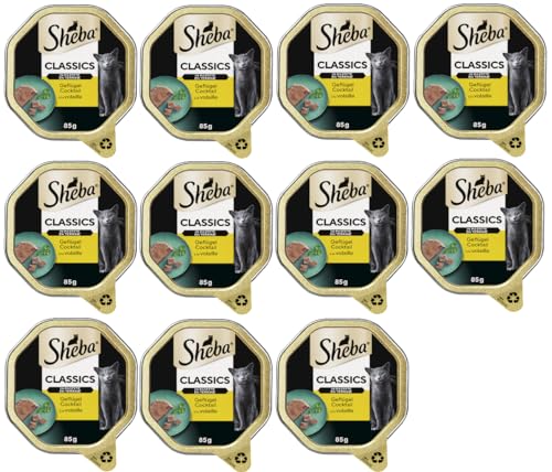 Sheba Classics Pastete Nassfutter Geflügel-Cocktail 11x85g