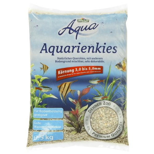 Dehner Aqua Aquarienkies 3-5 mm weiß 15 kg natürlich