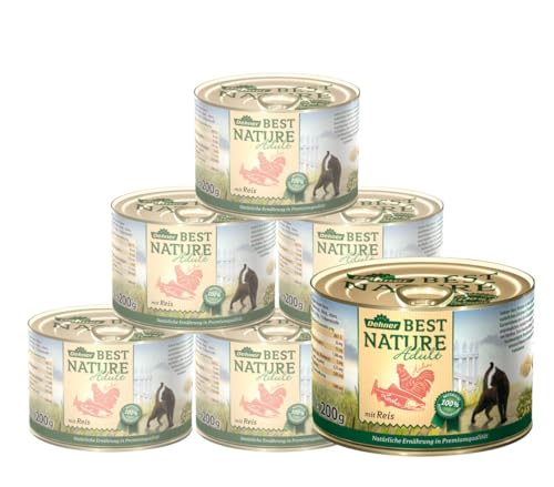 Dehner Best Nature Adult Nassfutter 6x200g Lachs Huhn