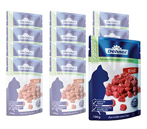 Dehner Premium Sensitiv Katzennassfutter Huhn 12x100g Single-Protein