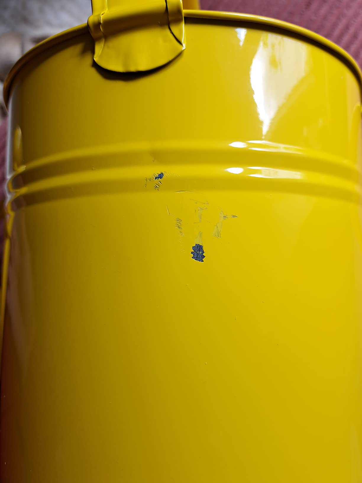 Dehner Gießkanne nostalgisch Zink gelb 5 l 41 cm