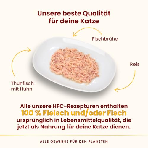 Almo Nature HFC Natural Nassfutter Thunfisch-Huhn 12x280g Brühe