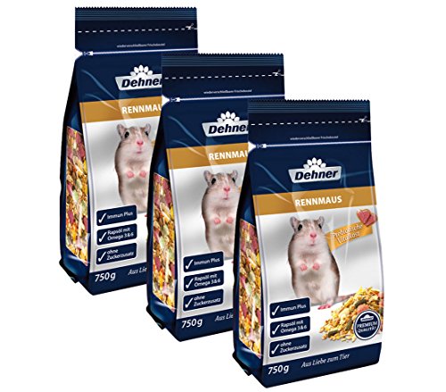 Dehner Premium Rennmausfutter 3x750g prebiotisch