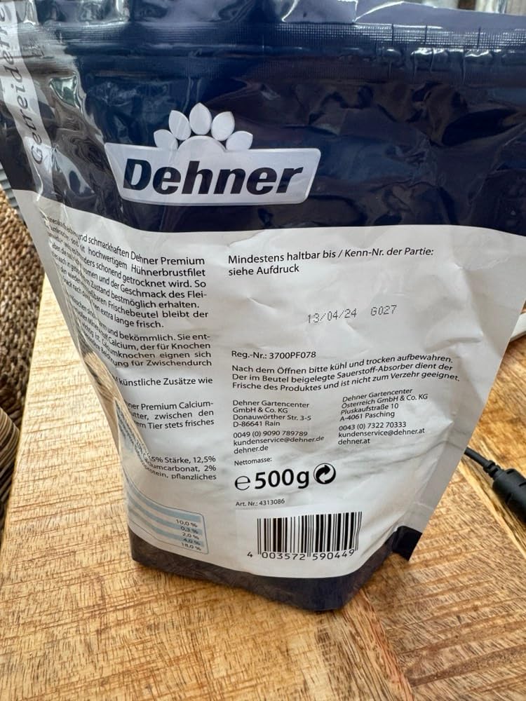 Dehner Premium Calciumknochen Hundesnack Huhn 500 g getreidefrei