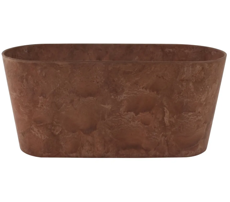 Dehner Premium Lovely Claire Blumenkasten braun 38 cm frostbeständig